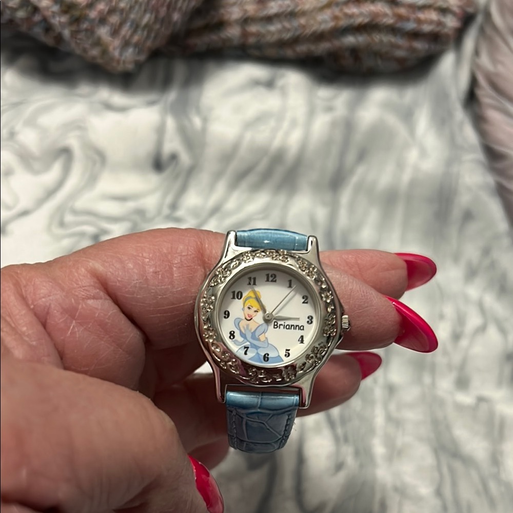Disney Blue Cinderella Princess Watch. Monogrammed with the name Brianna.